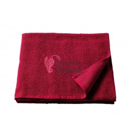 Prosop din bumbac pentru coafor, cosmetica sau manichiura 44x78 Visiniu, art MJ 1107146